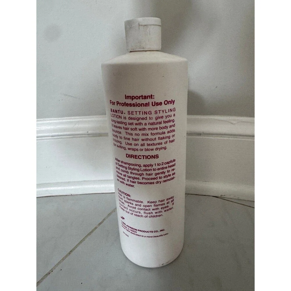 Vintage Bantu Setting Styling Lotion No Mix Formula 34 FL OZ New